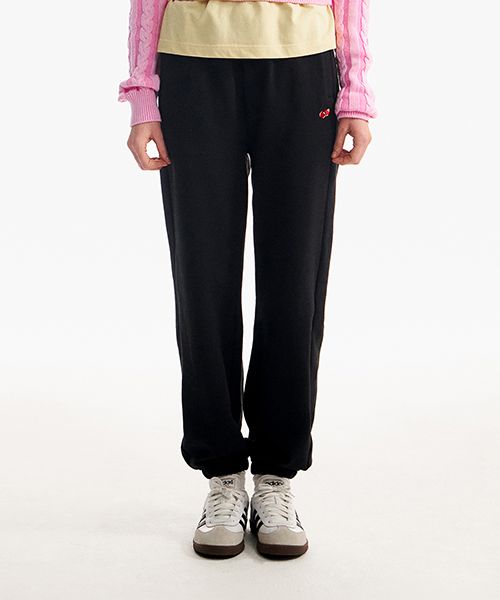 [ KIRSH ]★SMALL CHERRY JOGGER PANTS KIRSH Small Cherry Jogger Pants Black | Joggers & Sweatpants
