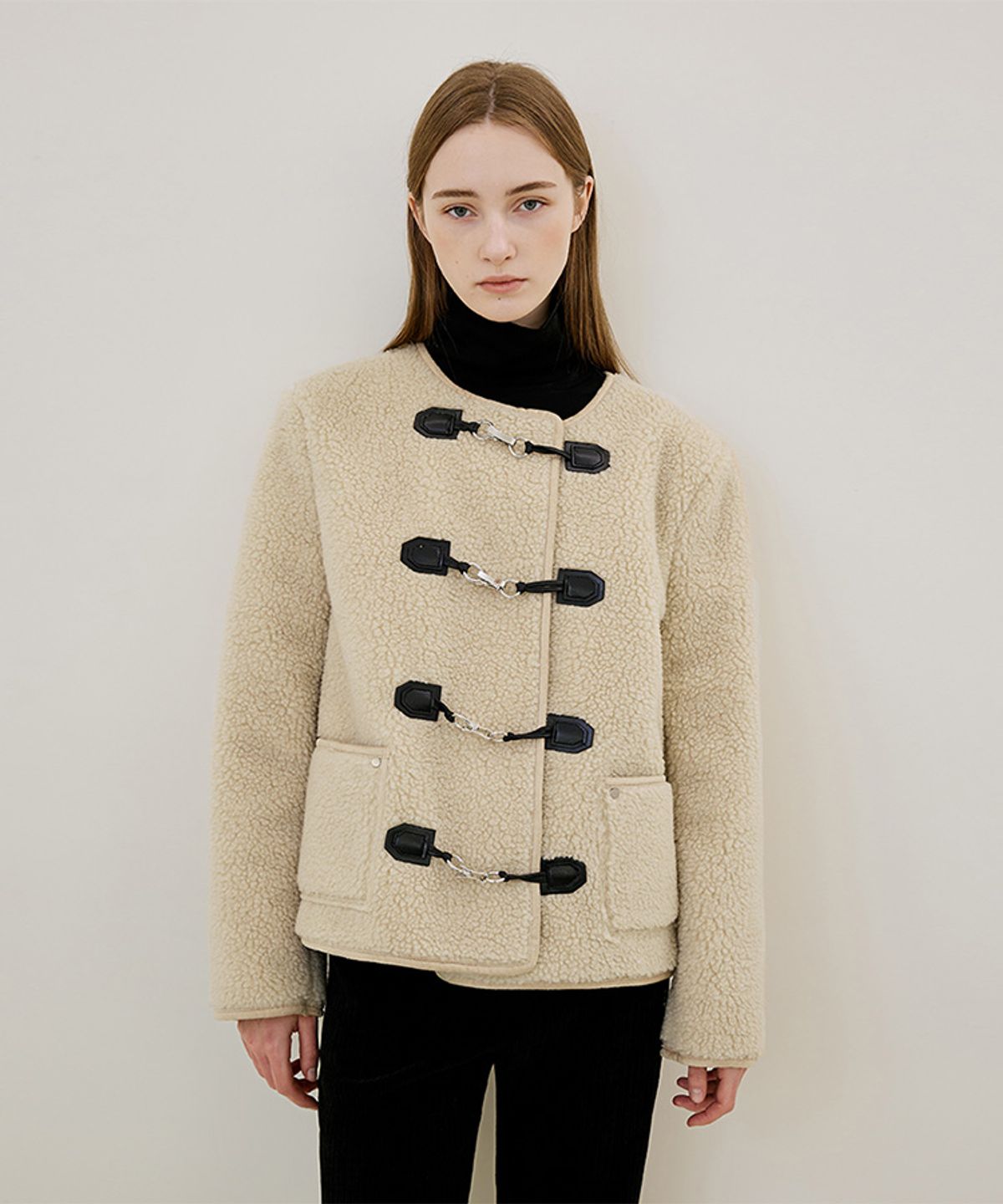 로제프란츠(ROSEFRANTZ) Duffle Fur Mustang Jacket [Ivory]