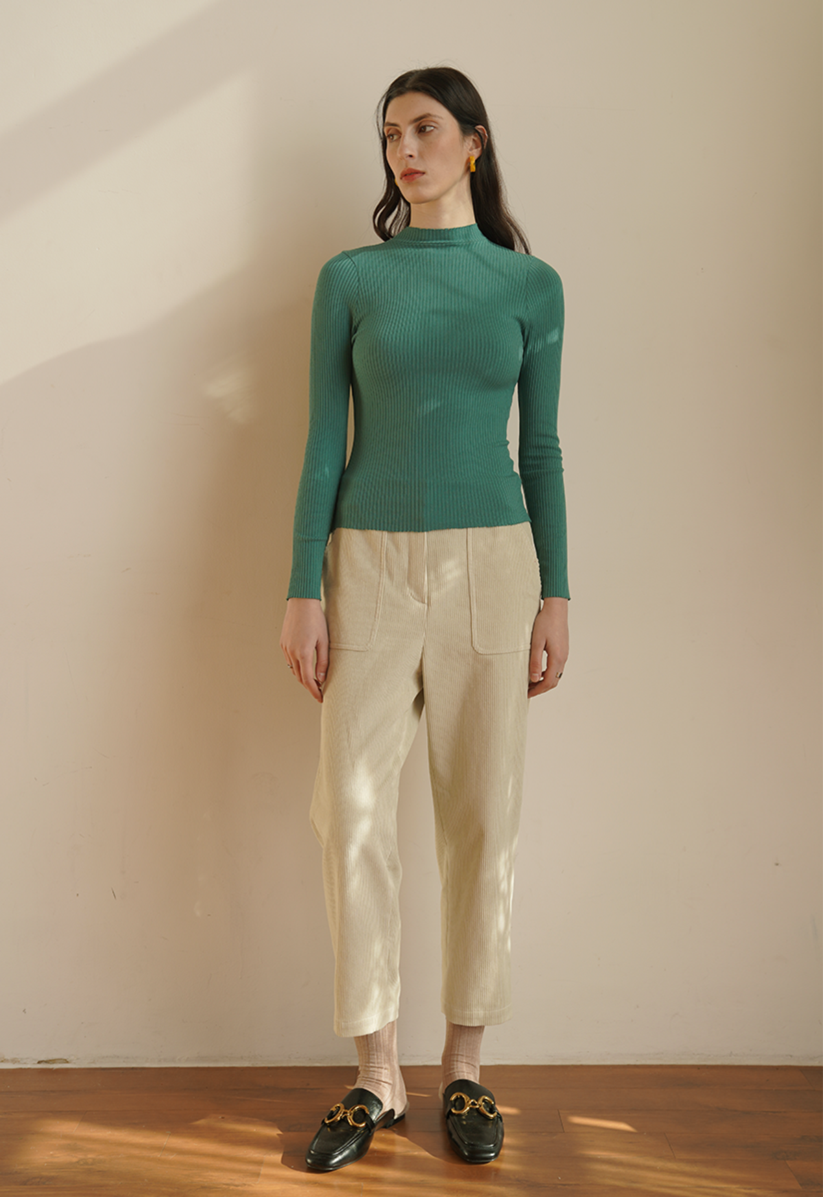 레터스(LETTUCE) Poco half turtleneck