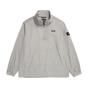 N231UJP902 우븐 세미 오버핏 로고 아노락 점퍼 MOURNING GREY