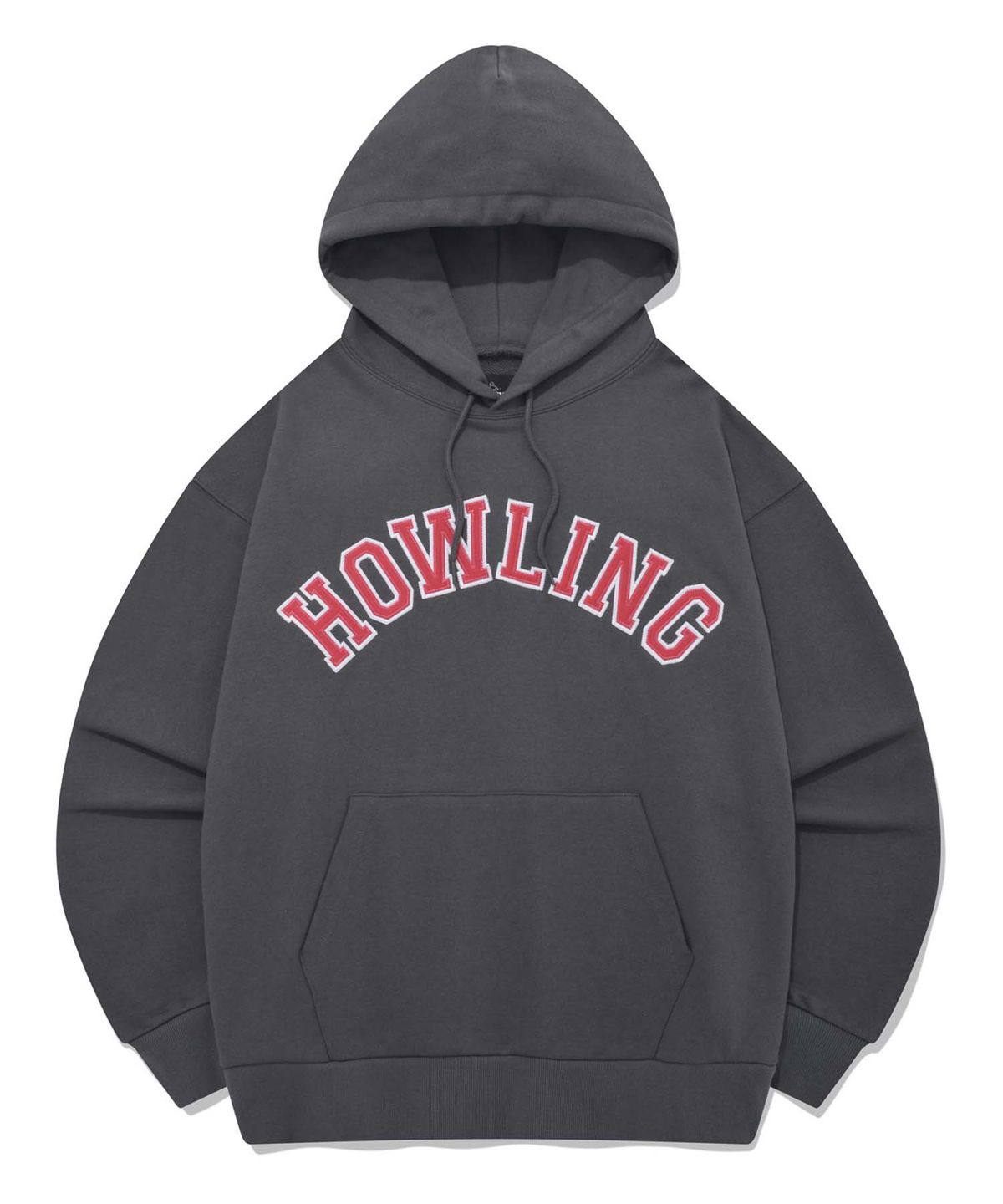 리트리버클럽(RETRIEVER CLUB) HOWLING APPLIQUE HOOIDE [CHARCOAL GRAY]