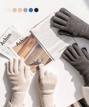 [6COLOR] 스마트 터치 기모 니트 장갑