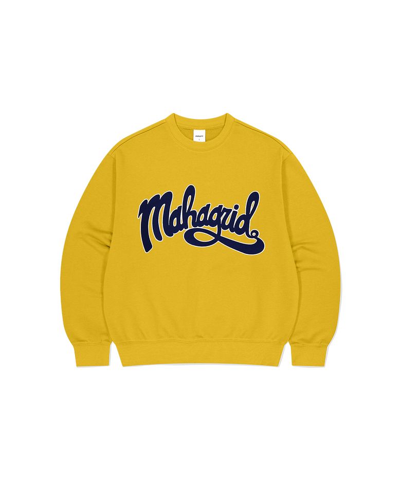 CURVED LOGO SWEATSHIRT MUSTARD(MG2DSMM440A)