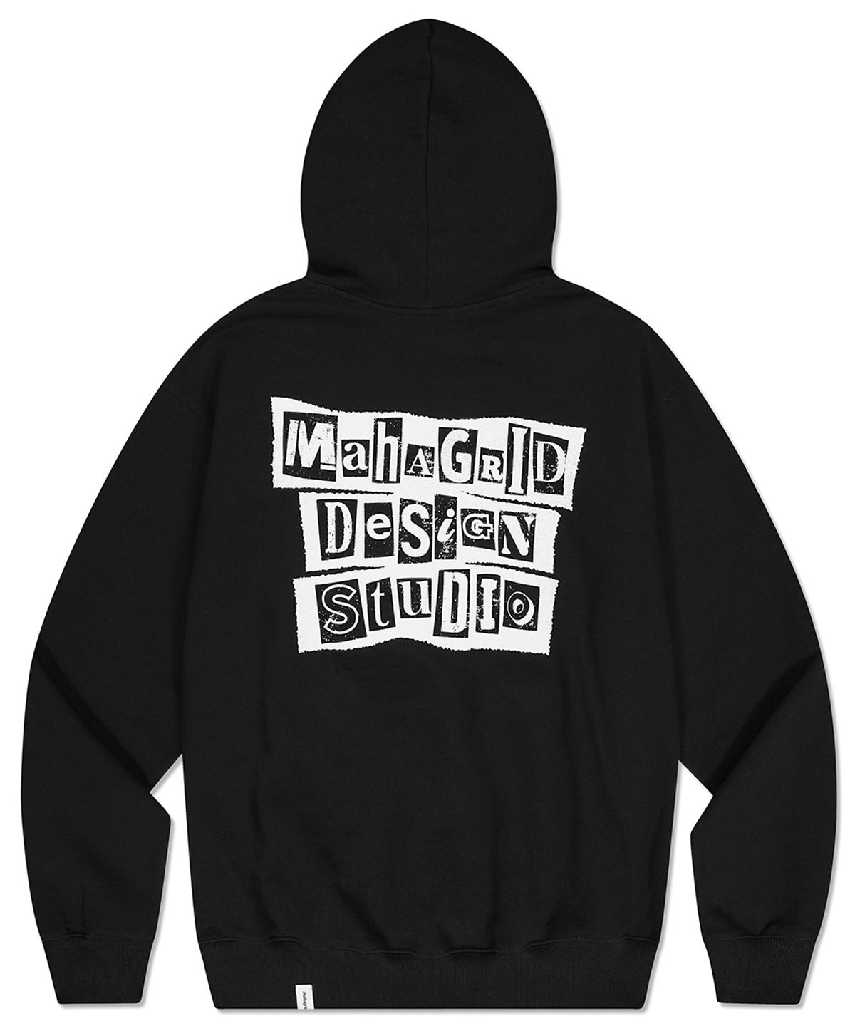 마하그리드(MAHAGRID) RANSOM NOTE HOODIE BLACK(MG2DSMM401A)