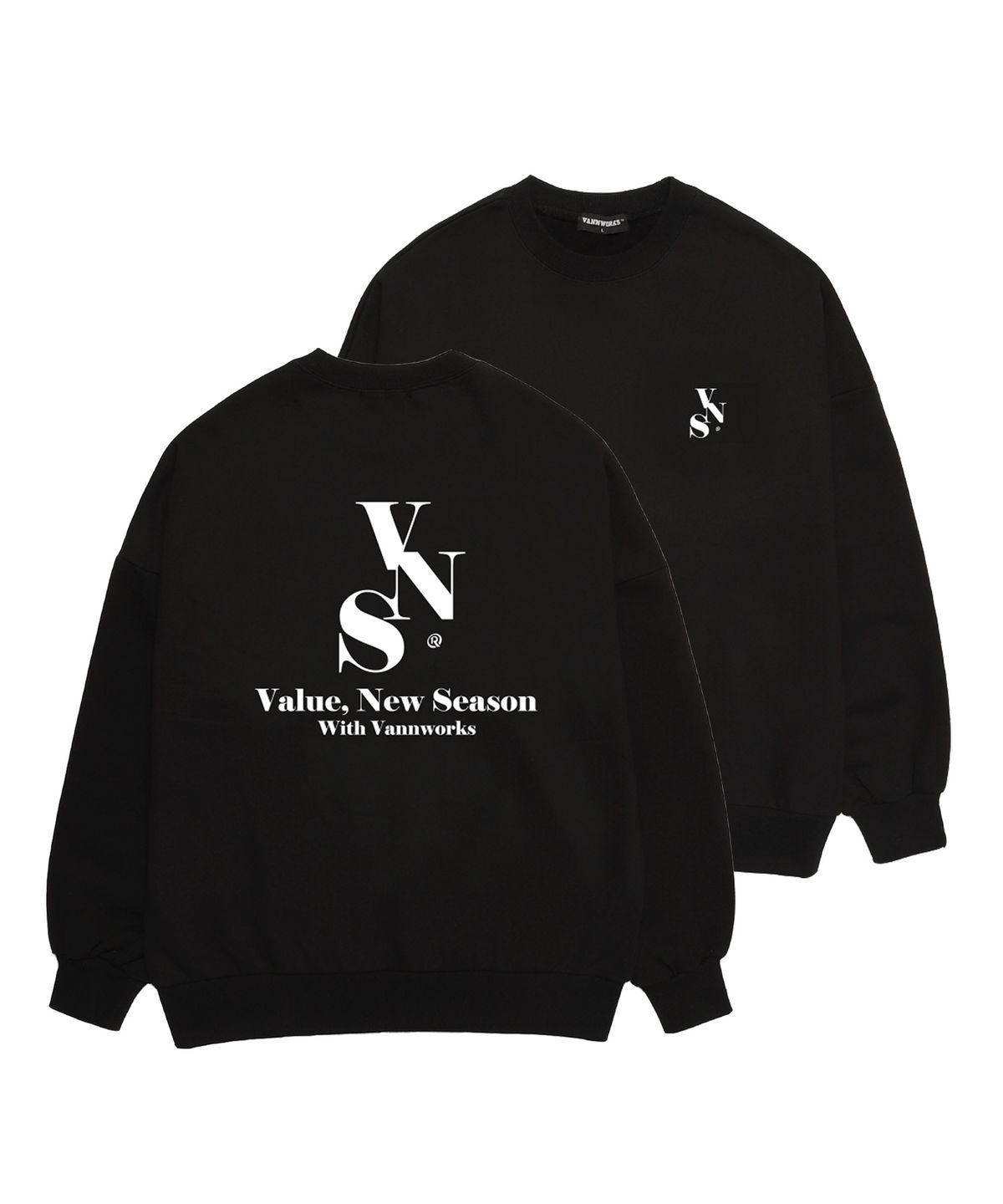 밴웍스(VANNWORKS) VNS VER.2스웻셔츠 (VS0002) 블랙