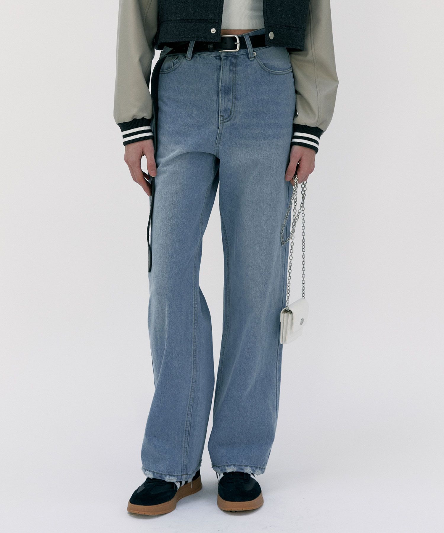 MUSINSA | ORDINARY HOLIDAY Wide denim pants [SKY BLUE]