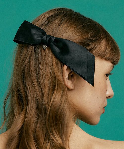 [XPIER] 韓国ヘアアクセ☆Real Mink ribbon Hairpin 全3色 엑스피어]Real Mink ribbon Hairpin[3color]