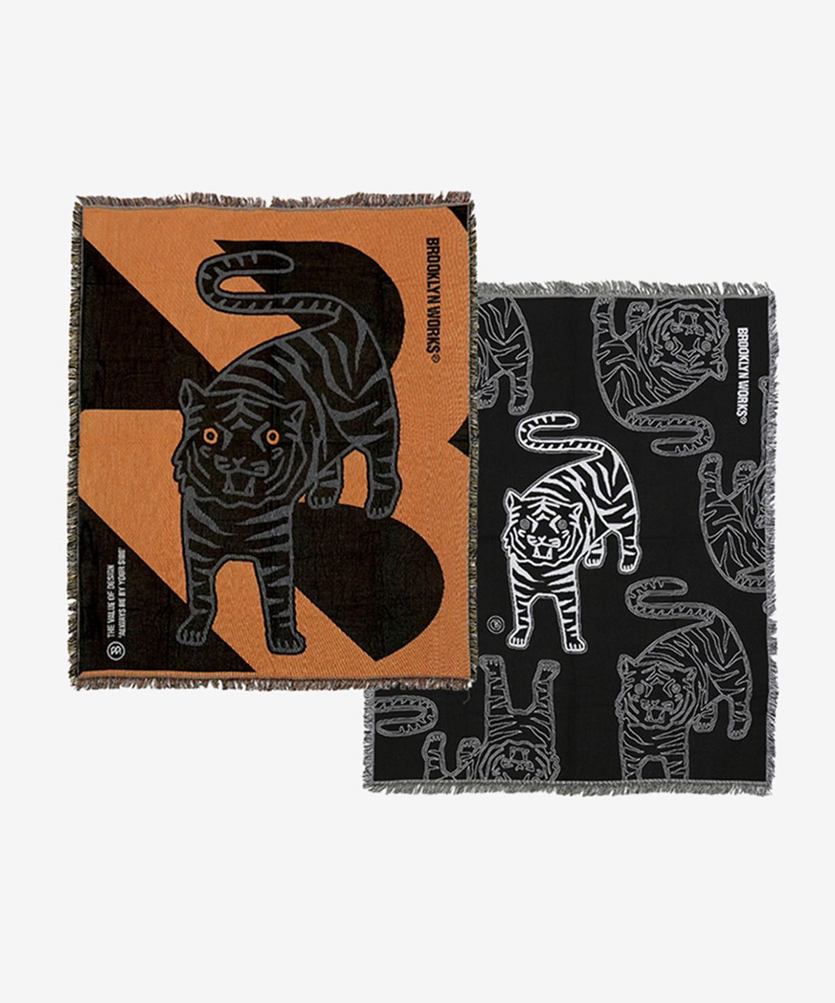 브루클린웍스(BROOKLYN WORKS) 블랭킷 -  NO.12 BLACK TIGER