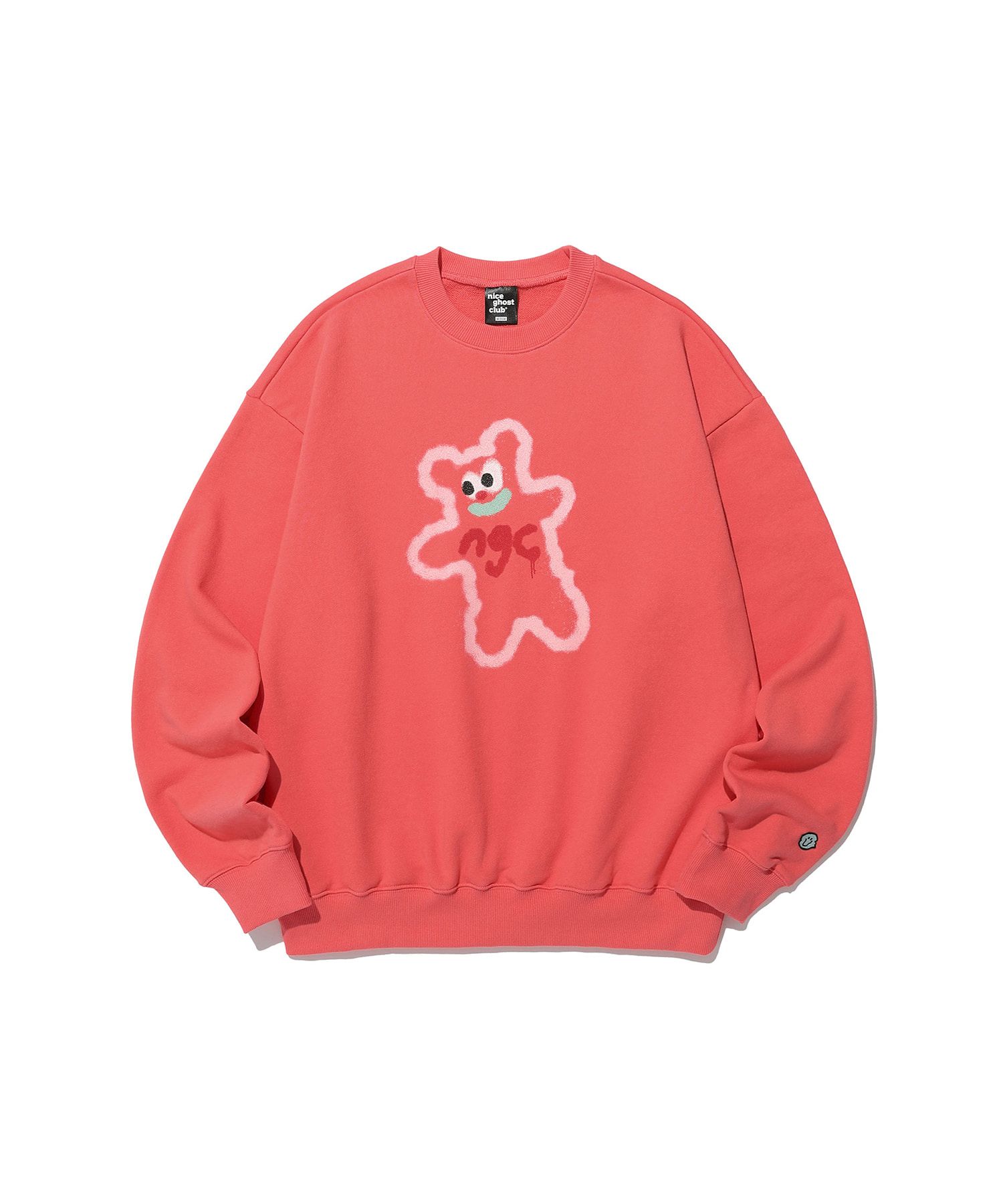 [ NICE GHOST CLUB]★SPRAY PRINT SWEATSHIRTS MUSINSA | NICE GHOST CLUB SPRAY PRINT SWEATSHIRTS_RED