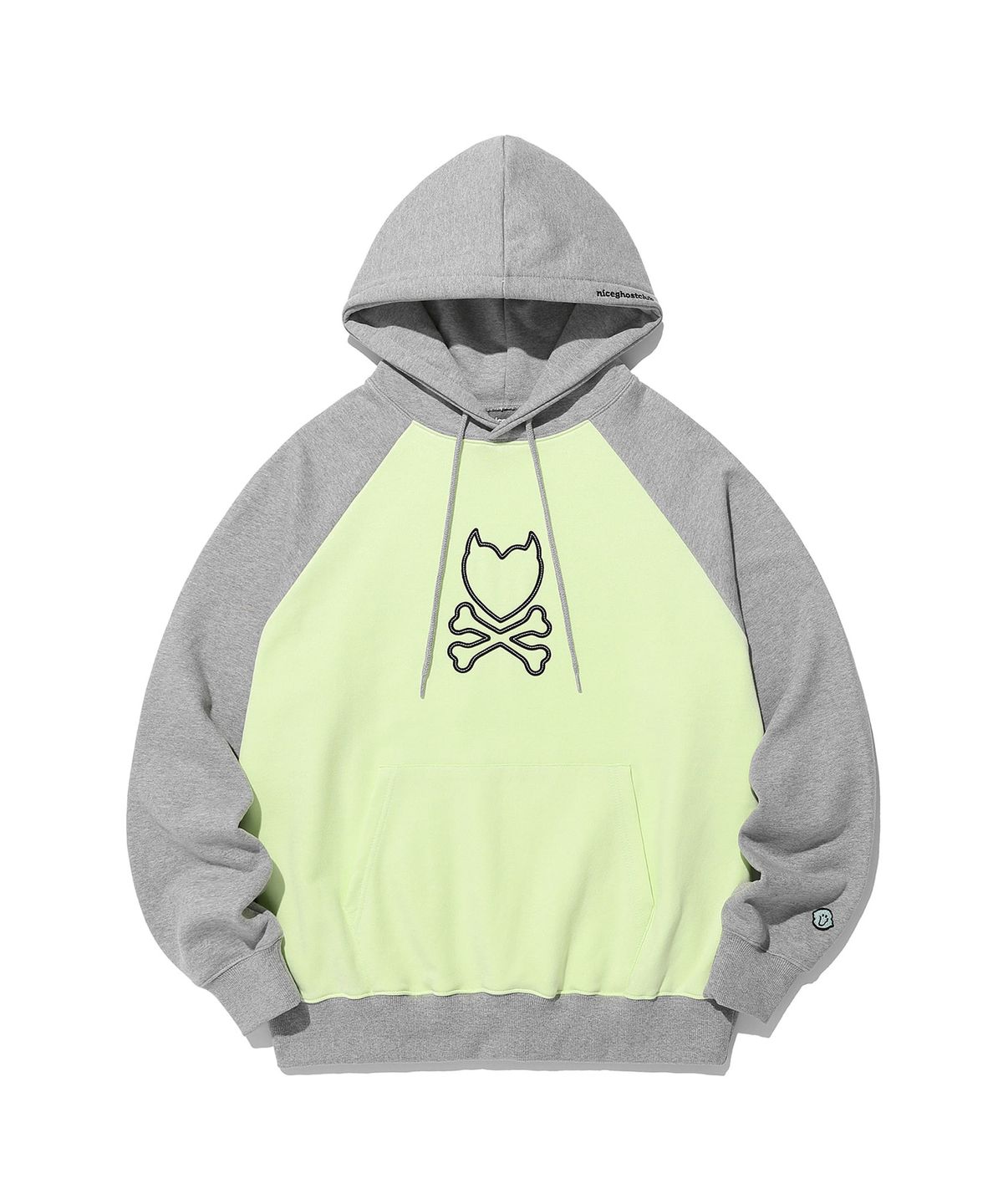 나이스고스트클럽(NICEGHOSTCLUB) DANGER HEART HOODIE_YELLOW(NG2DSUM414A)