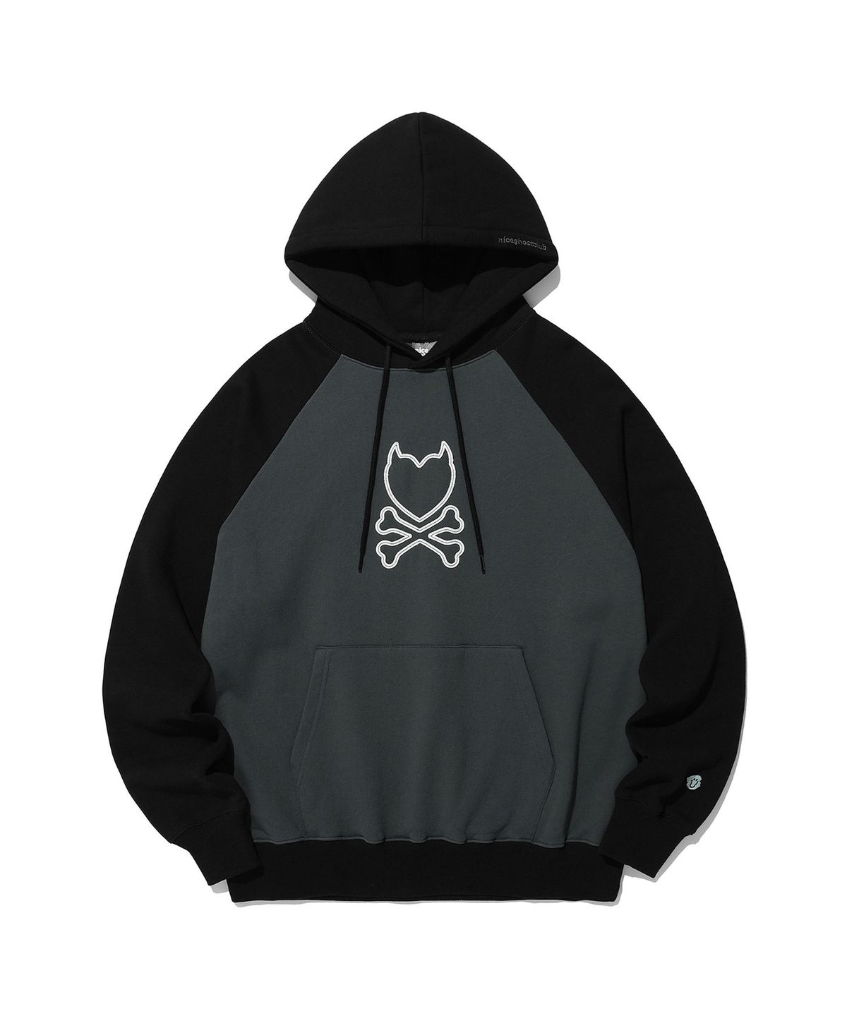 나이스고스트클럽(NICEGHOSTCLUB) DANGER HEART HOODIE_CHARCOAL(NG2DSUM414A)