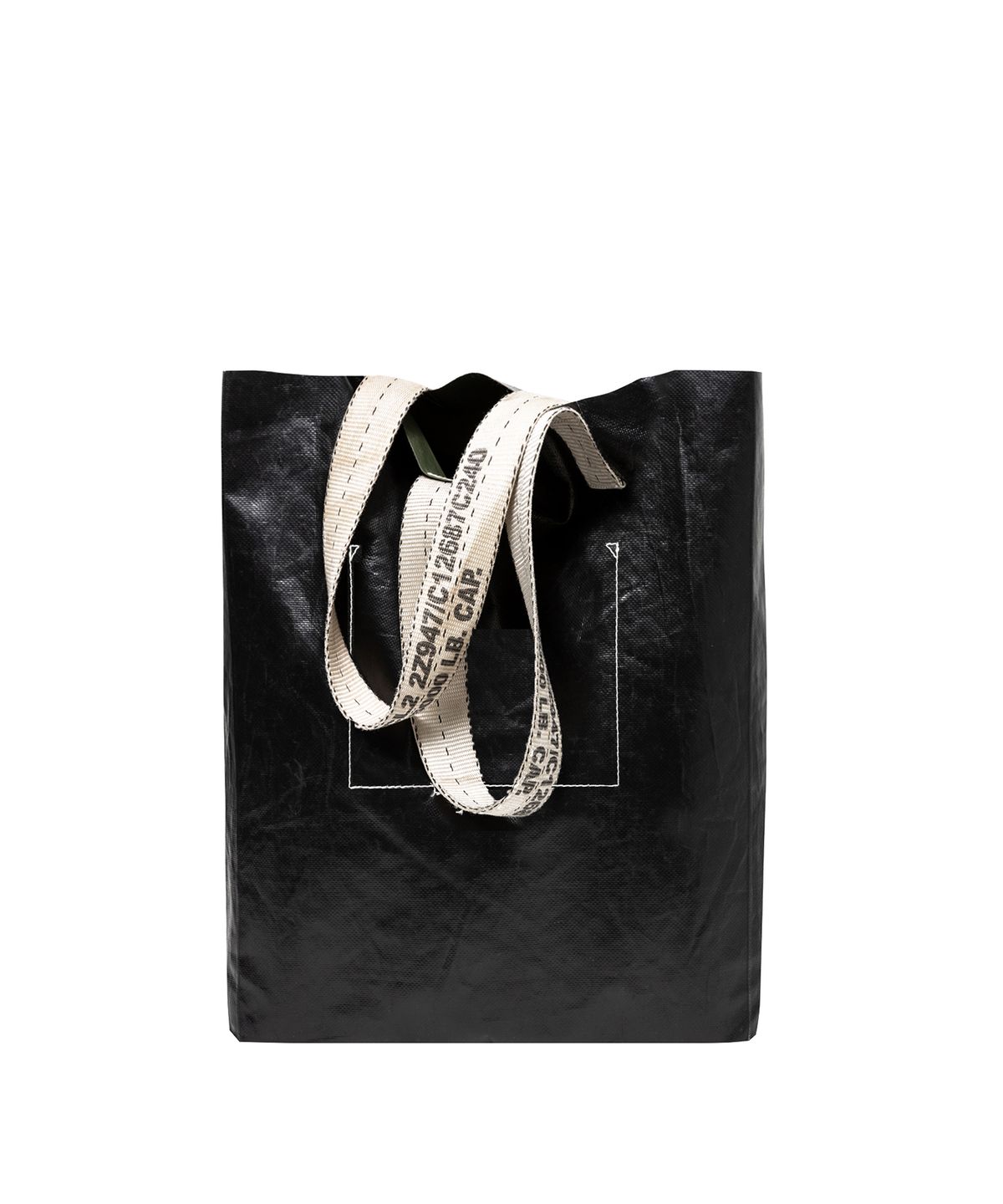 카네이테이(KANEITEI) RATCHET BAR VERTICAL TOTE BAG (BLACK) / UPCYCLED