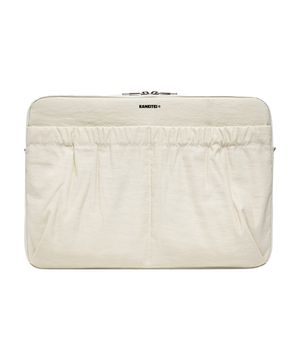 NAPOLI LAPTOP POUCH (ECRU) / RECYCLED