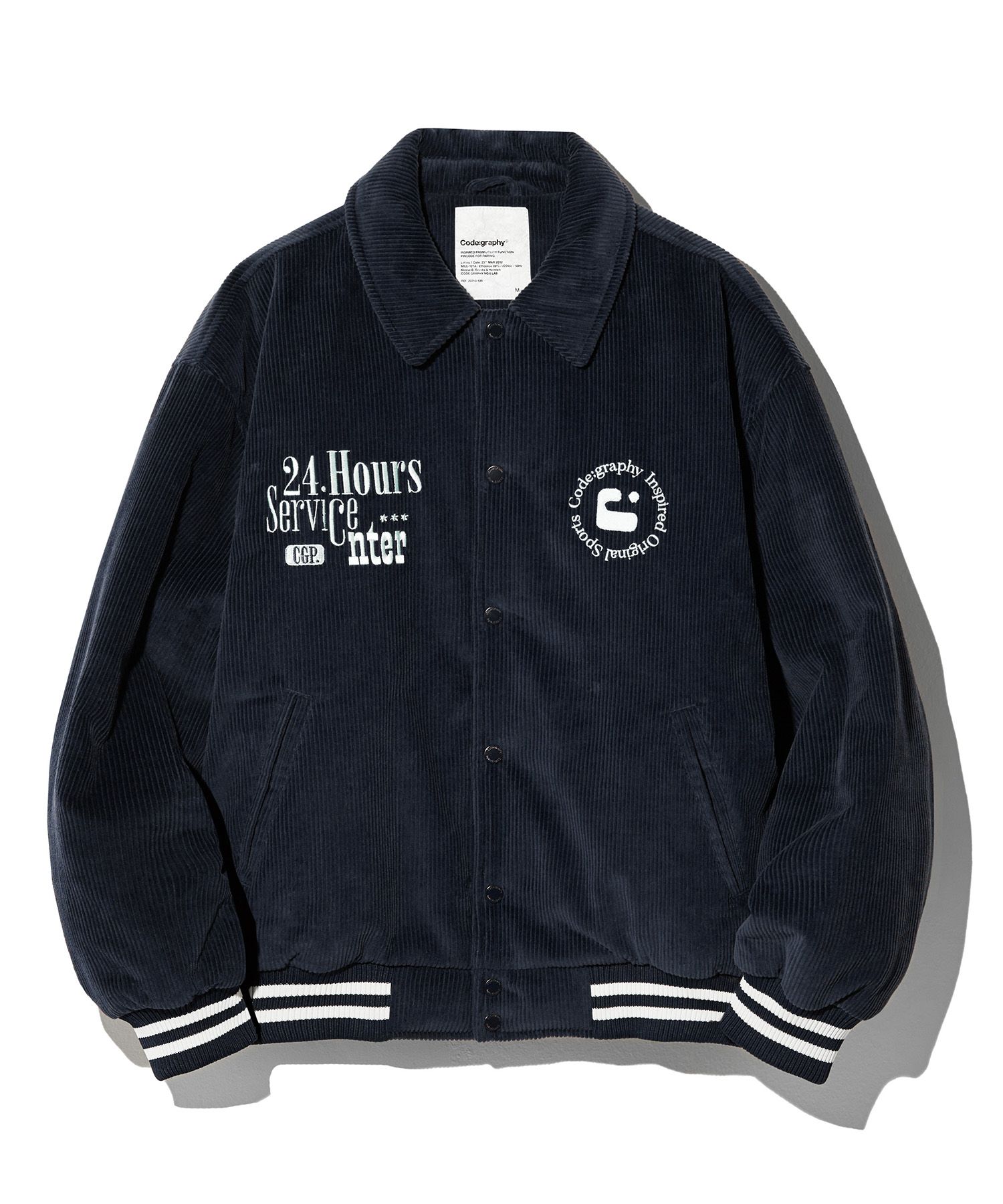 ★関税込★Codegraphy★CORDUROY COROLING BAR SITY JACKET★ ☆関税込☆Codegraphy☆CORDUROY COROLING BAR SITY JACKET☆