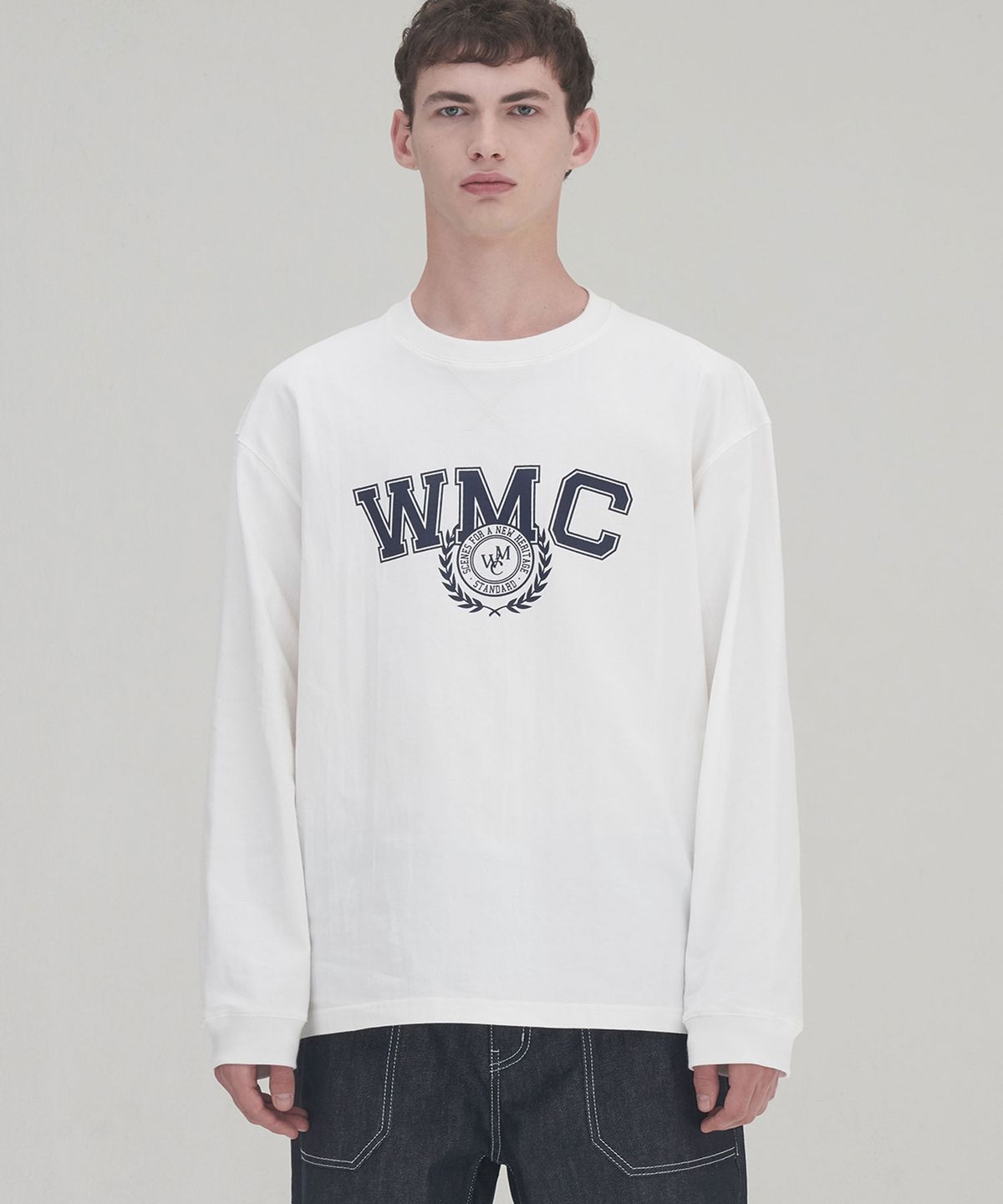 더블유엠씨(WMC) 클래식로고 롱슬리브_WHITE