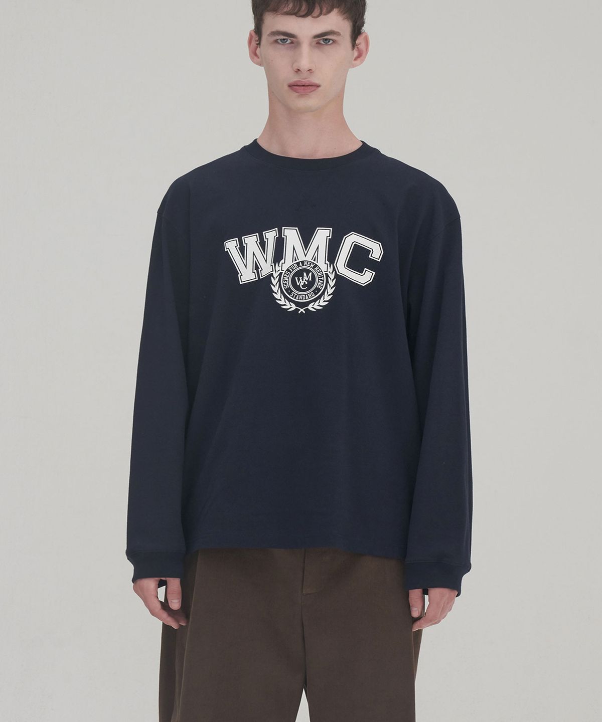 더블유엠씨(WMC) 클래식로고 롱슬리브_NAVY