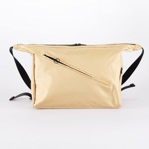 스퀘어 메신저백 - 베이지