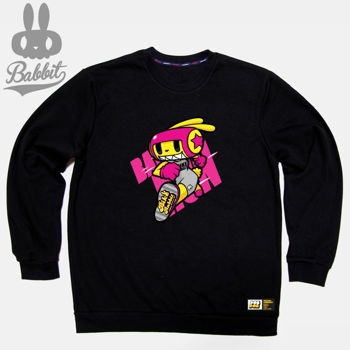 돌돌(DOLDOL) Bike Rabbit_MTM_12 바이크 라빗  토끼 그래픽 캐릭터 디자인 맨투맨 긴팔