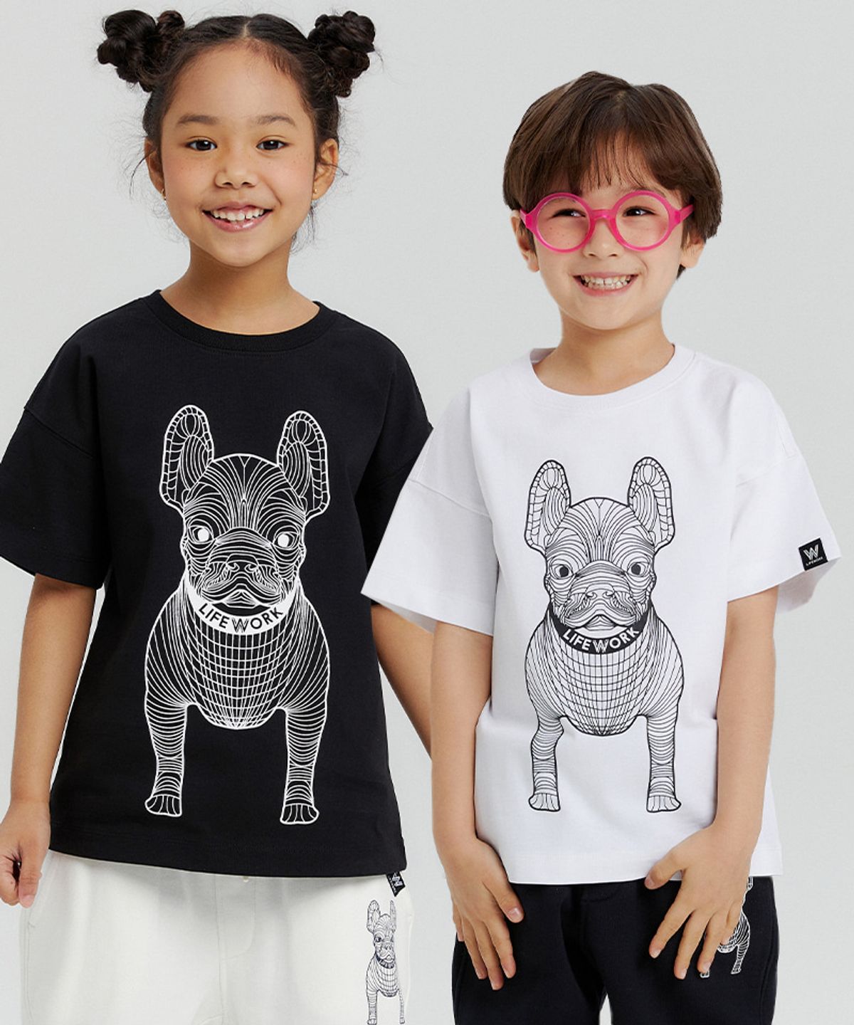 라이프워크 키즈(LIFEWORK KIDS) 키즈) 빅라독 반팔 티셔츠