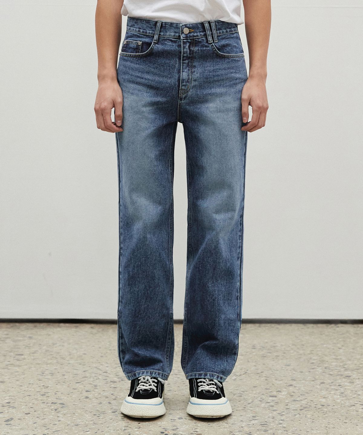 데케트(DECET) Dawn Semi Wide Jeans DCPT002LaserBlue