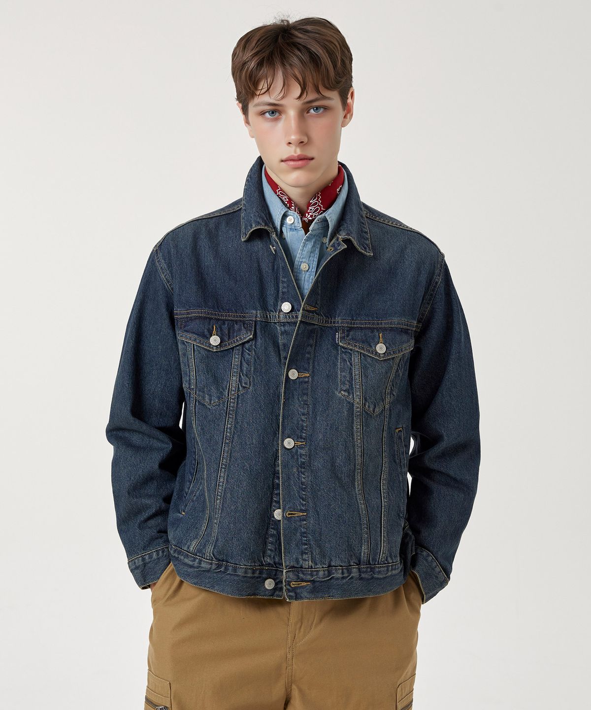 후아유(WHO.A.U) Denim Trucker Jacket / WHJEF4993U