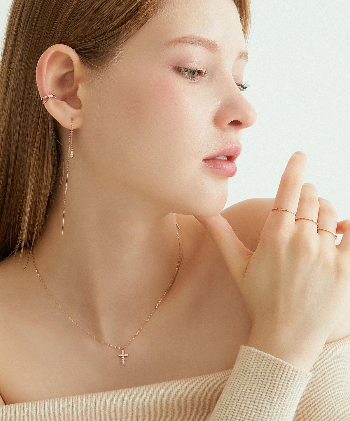 제이에스티나(JESTINA) J.Livera 14K 반지 (JJJTR03BS004R4120)
