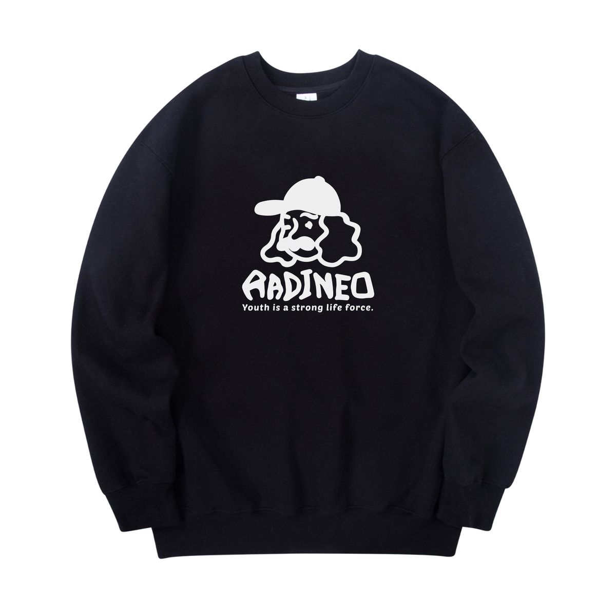 라디네오(RADINEO) 라디 영 맨투맨 블랙