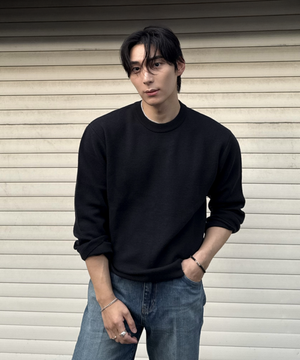 화란 세미오버 니트 ( 2 COLOR )