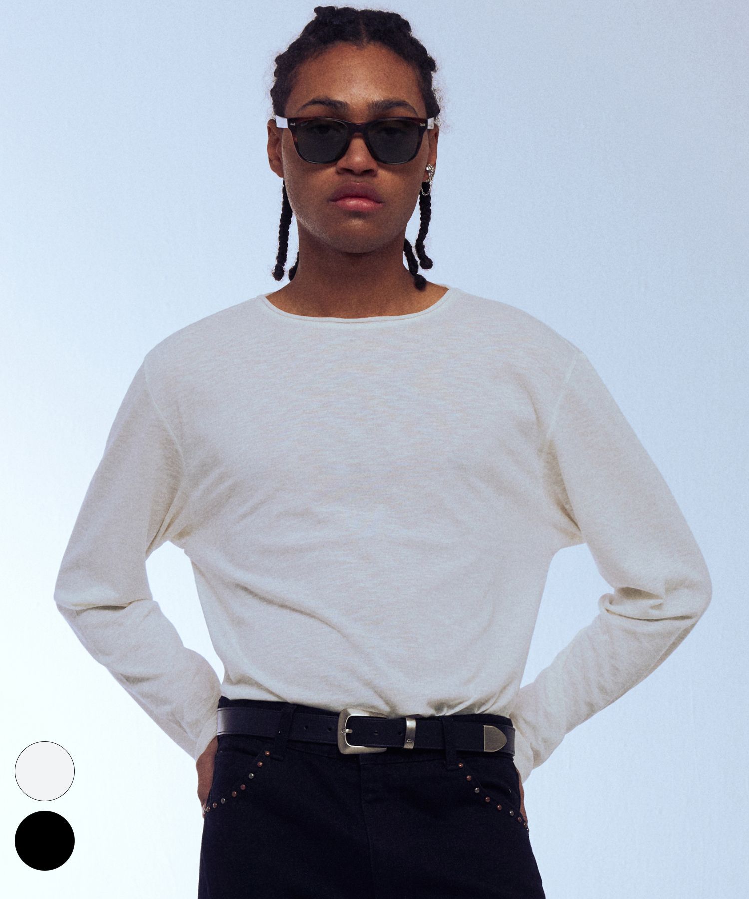 ★LMOOD★ Slub Scoop Neck Long Sleeve T-Shirt 2 COLOR LMDM38 MUSINSA | LMOOD Slub Scoop Neck Long Sleeve T-Shirt ( 2 COLOR )