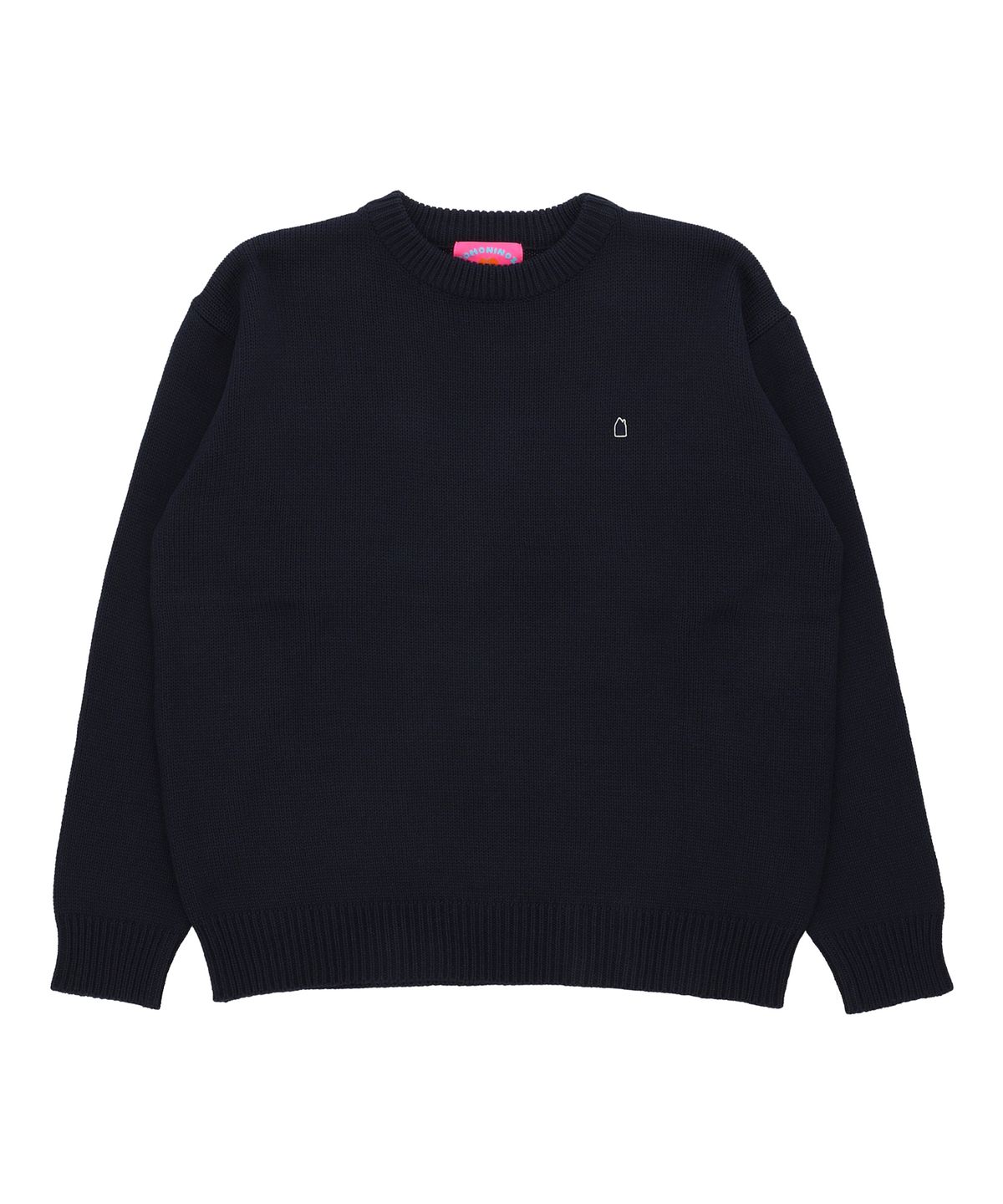 꼬모니노즈(COMONINOZ) BASIC KNIT PULLOVER [NAVY]