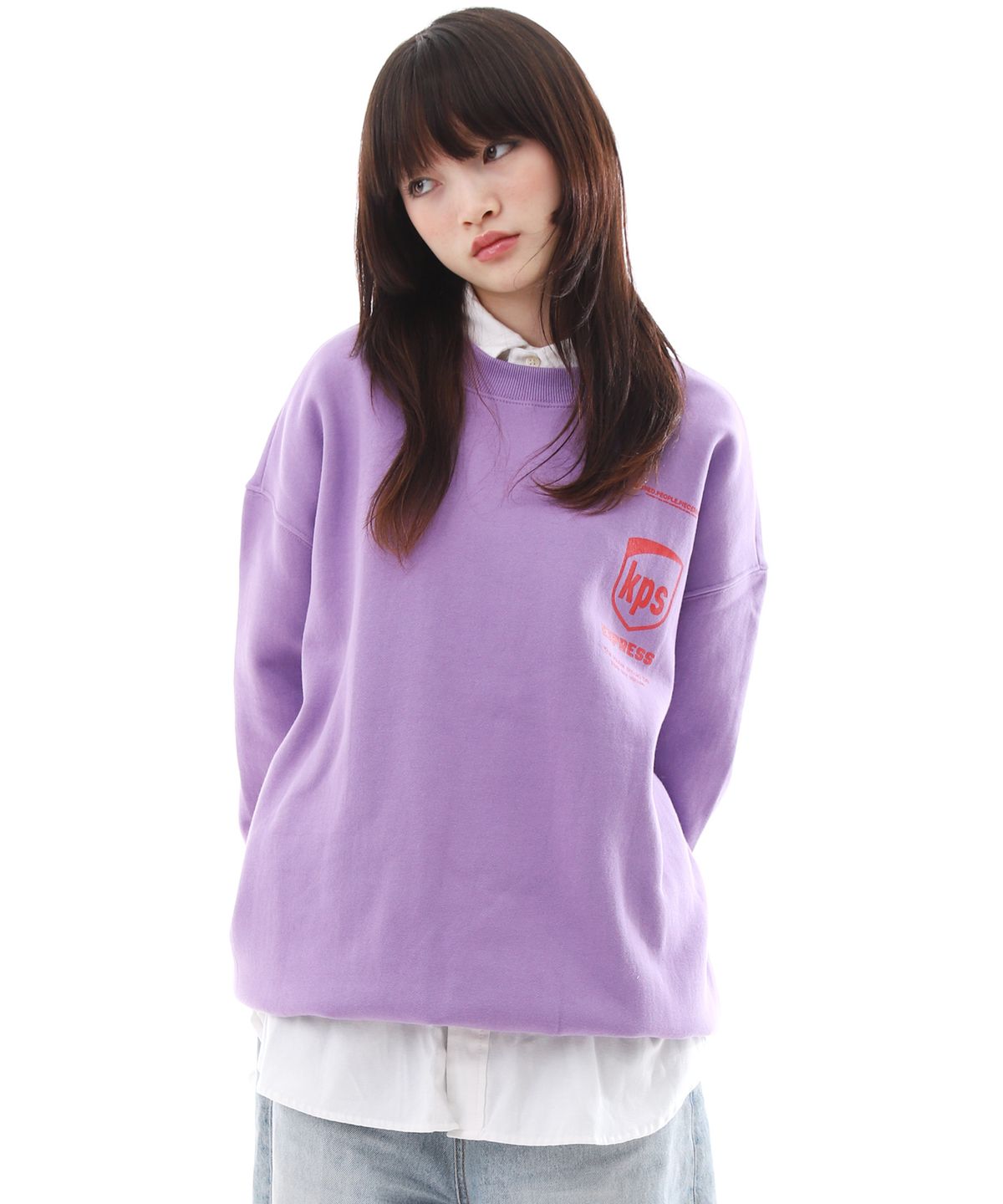 피피피(P.P.P) KPS SWEAT SHIRTS (PURPLE)