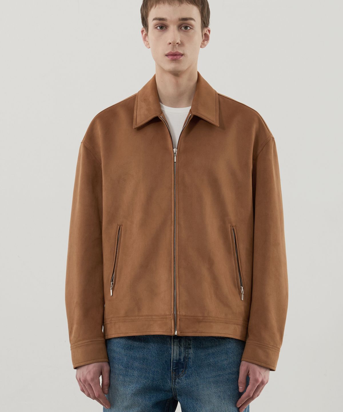 드로우핏(DRAW FIT) 리에디션 스웨이드 자켓 [CAMEL]