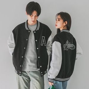 버튼 다운 베이스볼 바시티 자켓 AZH519