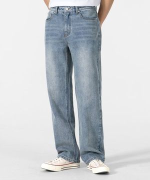 와이드 데님 팬츠 (OIL INDIGO)