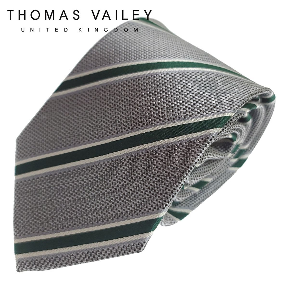 토마스 베일리(THOMAS VAILEY) 실크넥타이 - 네이쳐 그레이 8cm