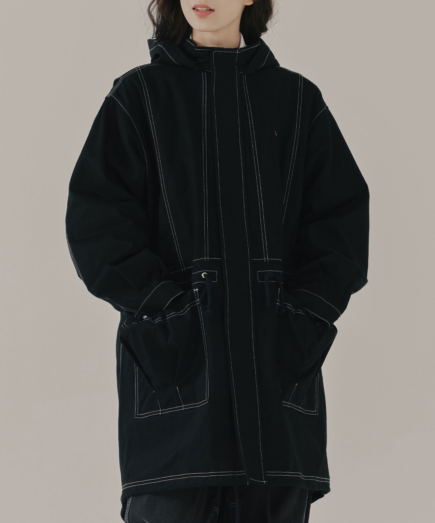 ◇ROMANTIC CROWN◇ SOLID FIELD JACKET (2色) unisex MUSINSA | ROMANTIC CROWN Solid Field Jacket_Black