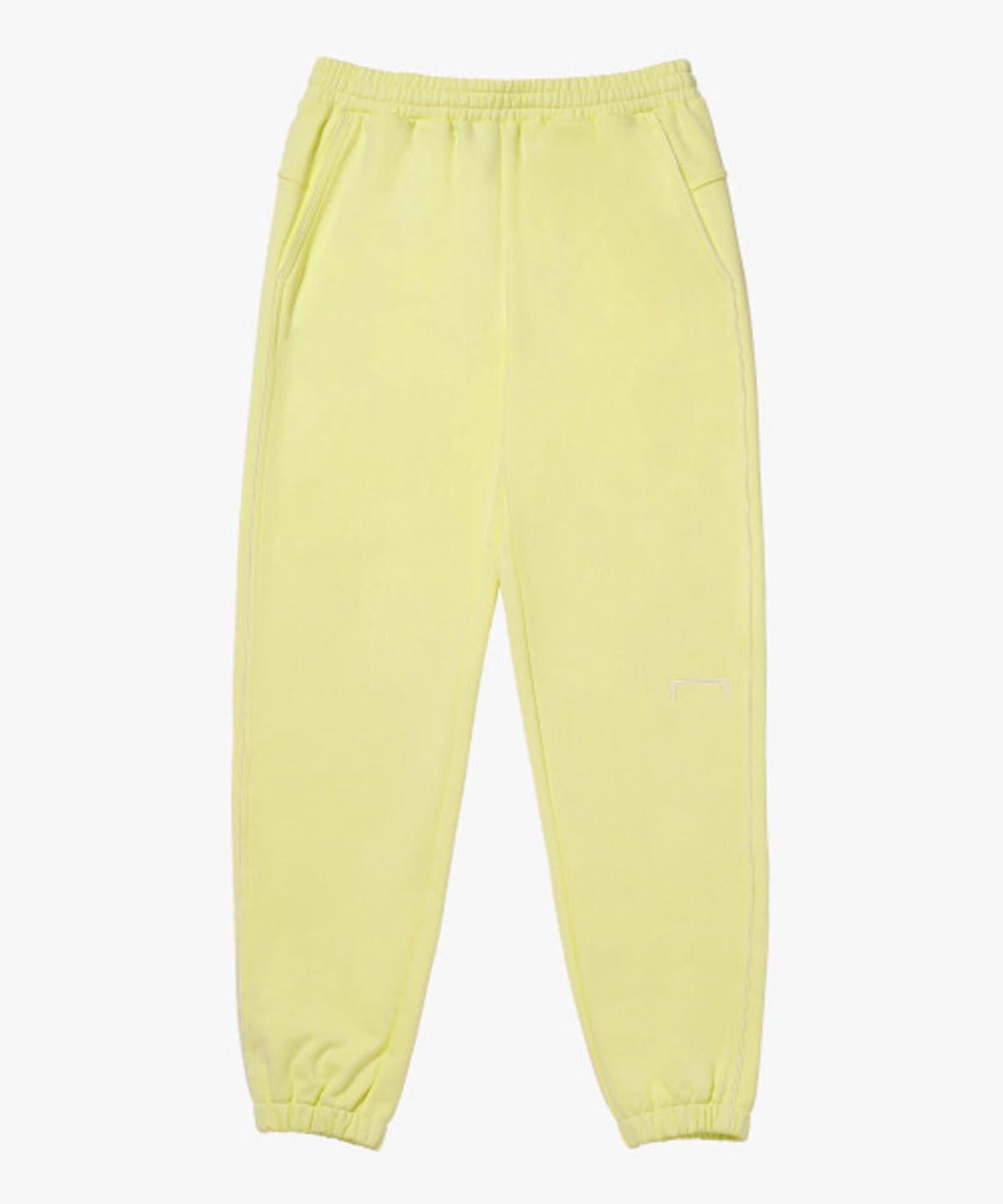 골스튜디오(GOALSTUDIO) SMALL LOGO PIPING JOGGER-LIME