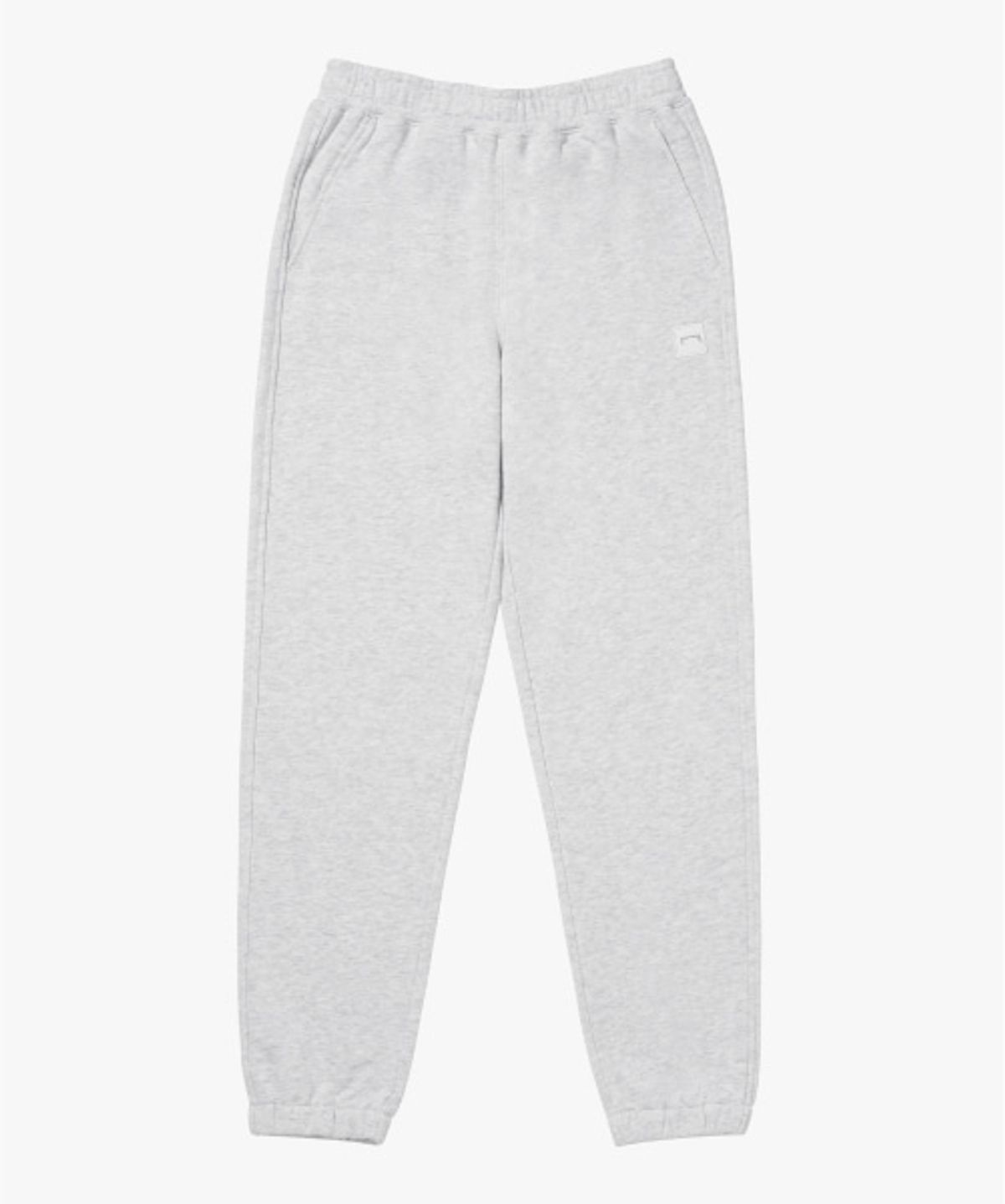 골스튜디오(GOALSTUDIO) ESSENTIAL APPLIQUE JOGGER-MELANGE GREY
