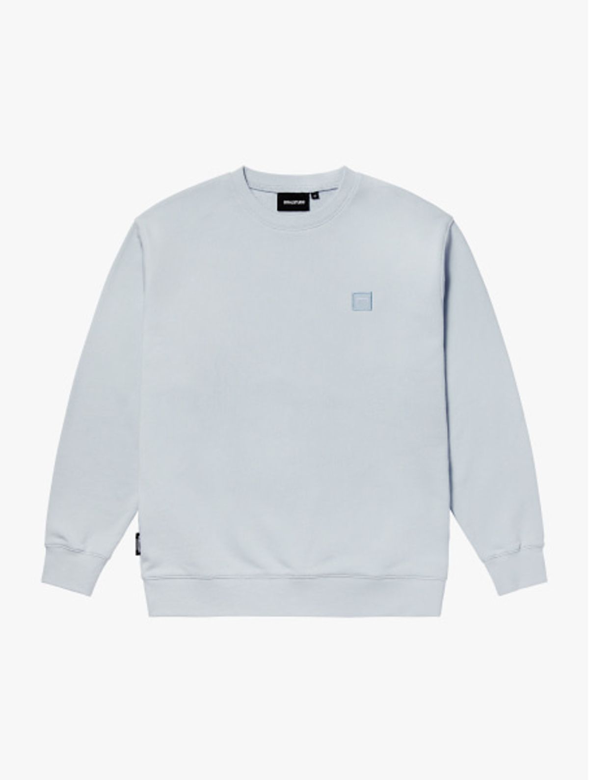 골스튜디오(GOALSTUDIO) ESSENTIAL APPLIQUE SWEAT-GREYSH BLUE
