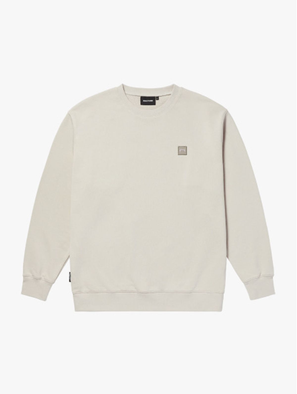 골스튜디오(GOALSTUDIO) ESSENTIAL APPLIQUE SWEAT-LIGHT BEIGE