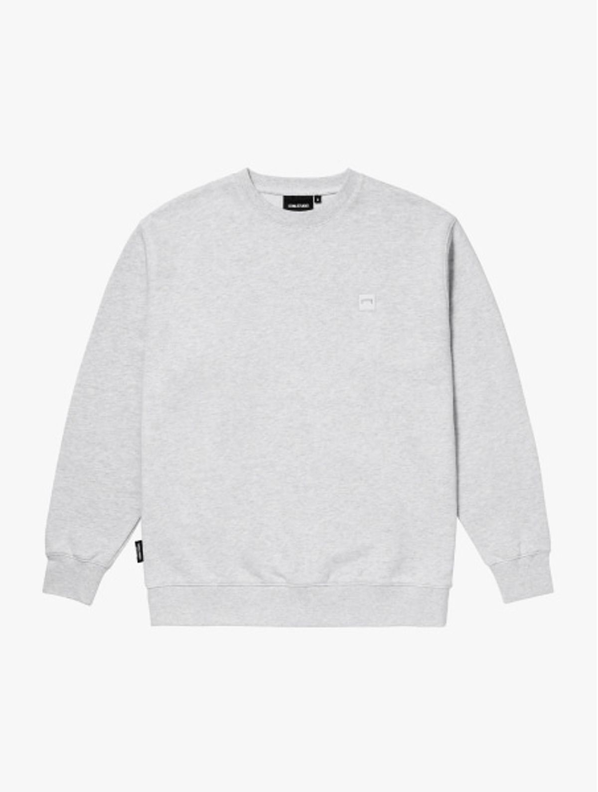 골스튜디오(GOALSTUDIO) ESSENTIAL APPLIQUE SWEAT-MELANGE GREY