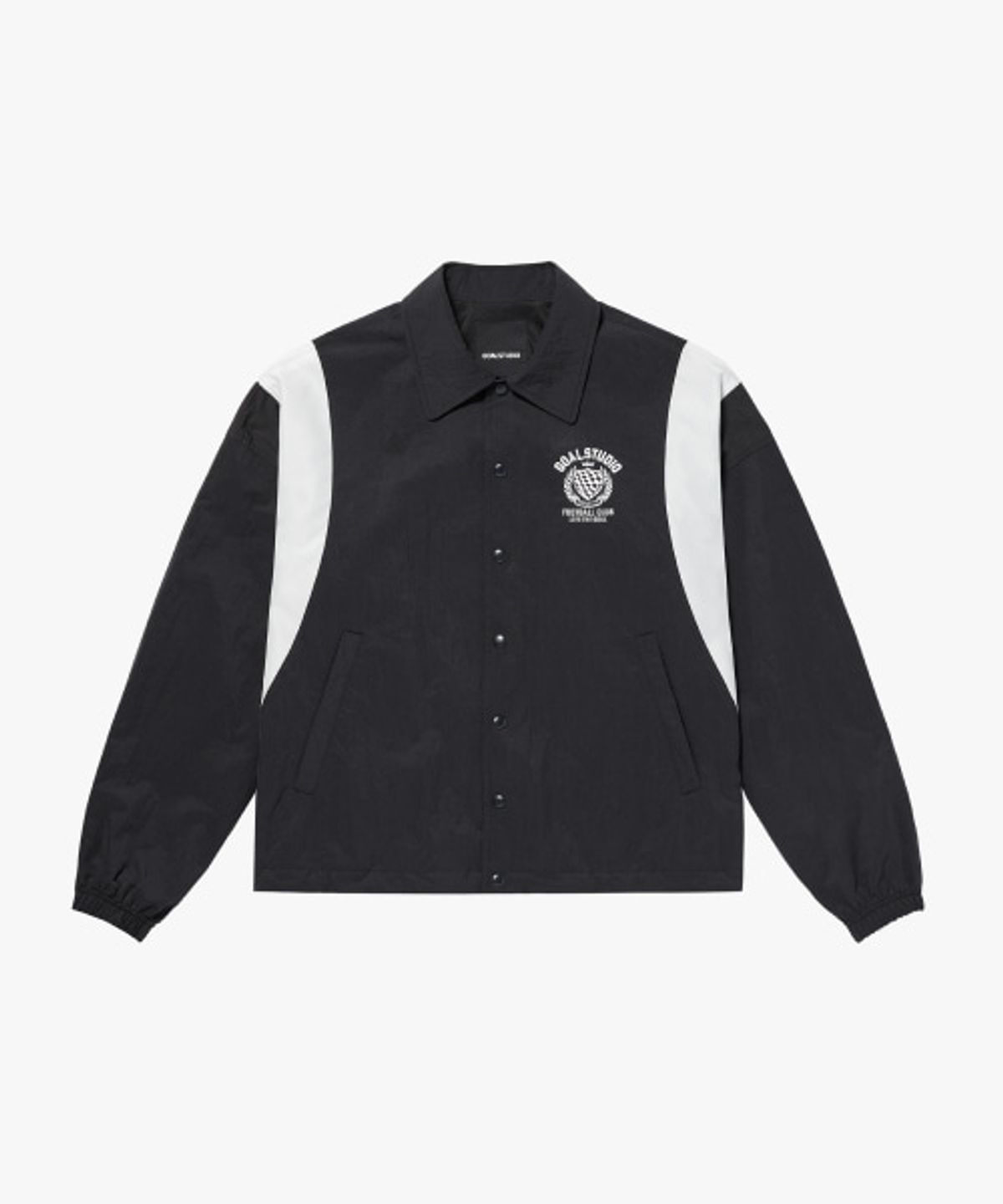 골스튜디오(GOALSTUDIO) FC NYLON COACH JACKET-DARK CHARCOAL