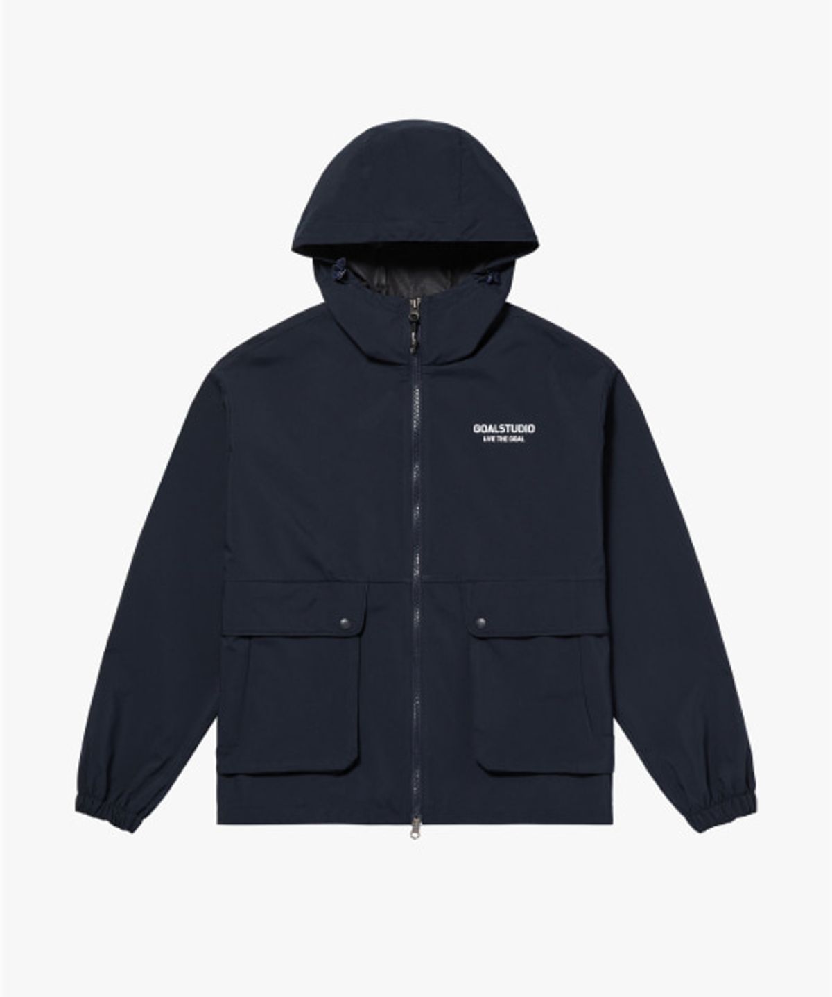 골스튜디오(GOALSTUDIO) 3LAYER HOODED UTILITY JACKET-NAVY