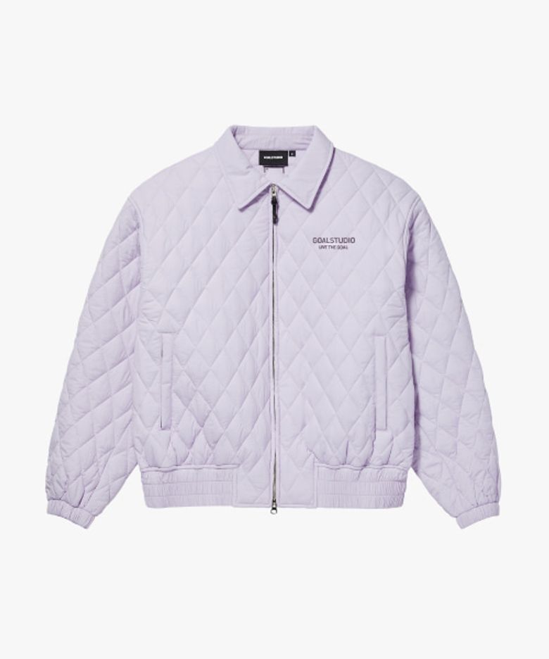 EMBROIDERY PADDING JACKET-LAVENDER