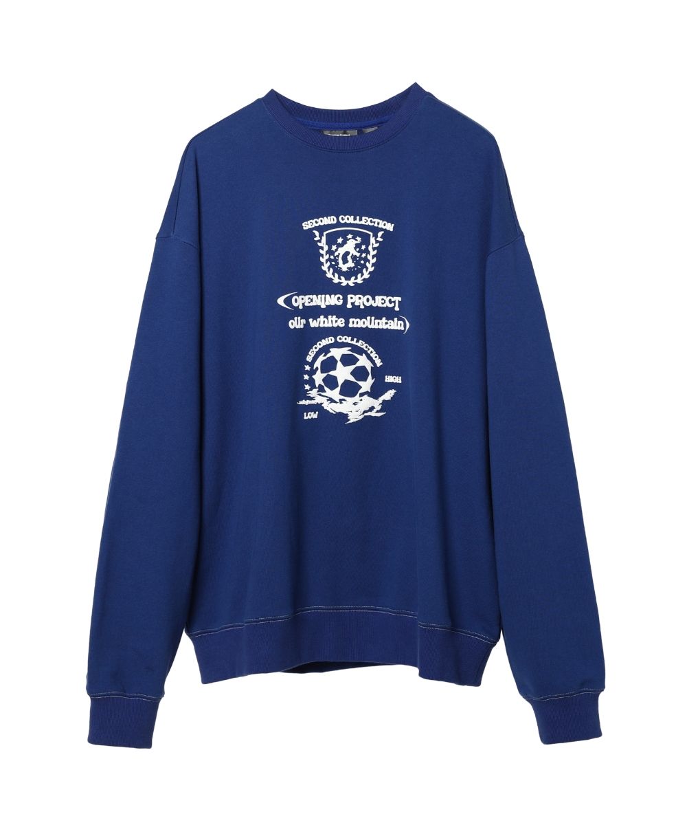 ☆OPENING PROJECT☆TEAM PLAY SWEATSHIRT MUSINSA | OPENING PROJECT Team Play Sweatshirt - Cobalt Blue