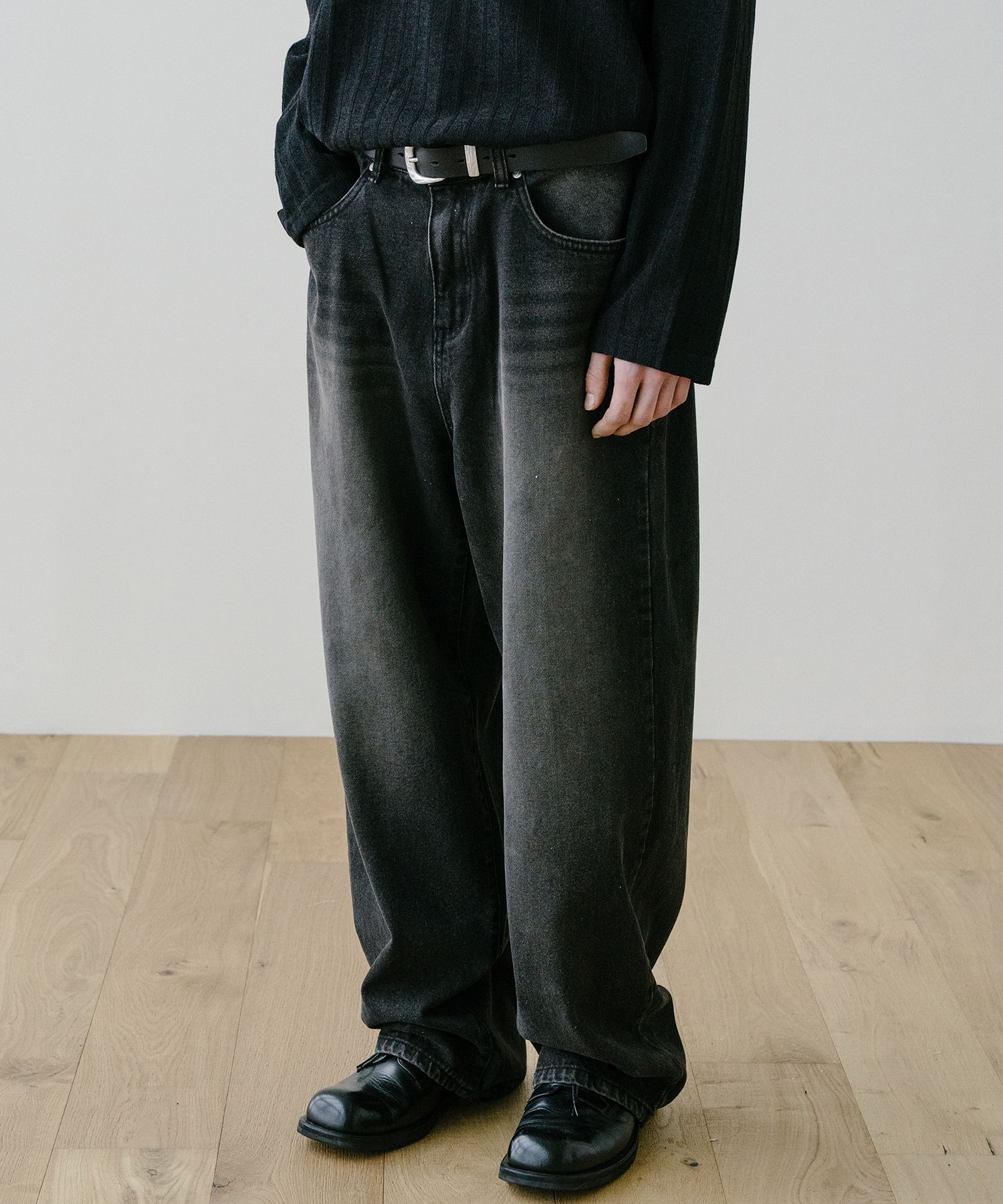パンツ MUCENT Nera Wide Denim Pants Vintage Washed Jeans P00000RJ Wide Washed Denim Pants – Mortalvessel