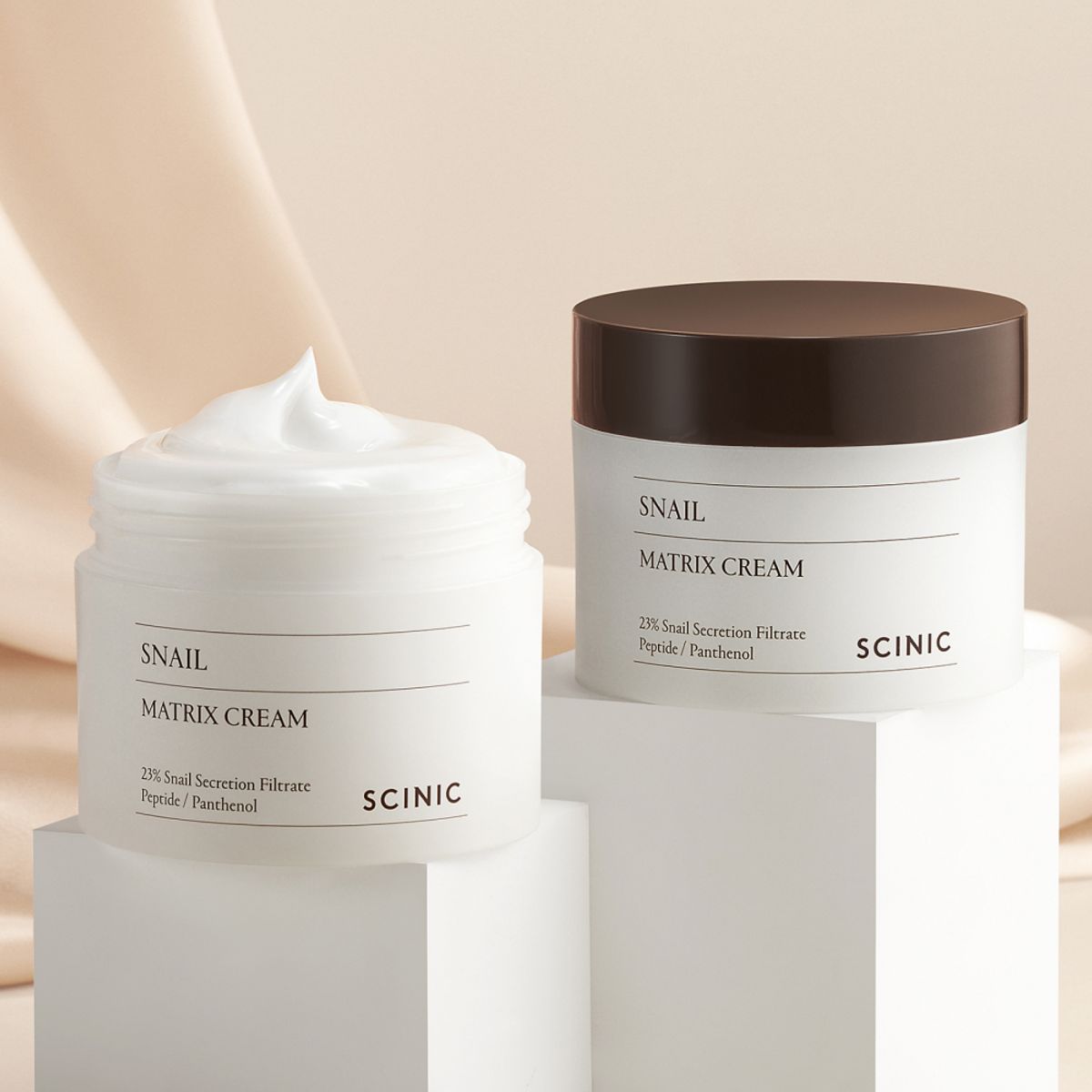 싸이닉(SCINIC) 스네일 매트릭스 크림 120ml 대용량 2개