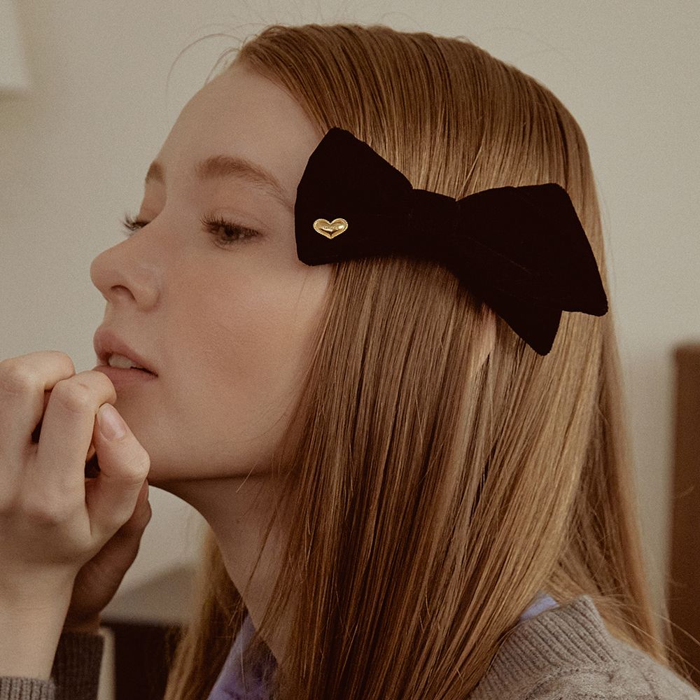 [TATIANA] 韓国☆Heart Bow tie Hair pinch pin MUSINSA | TATIANA Heart Bow tie Hair pinch pin HB2224