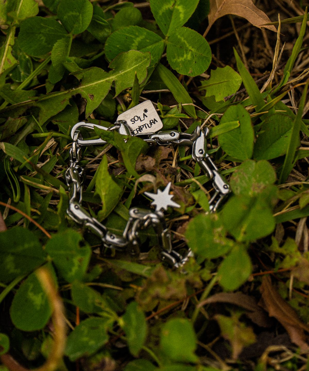 리스토어(RESTORE) SOLA SCRIPTURA LINK CHAIN BRACELET