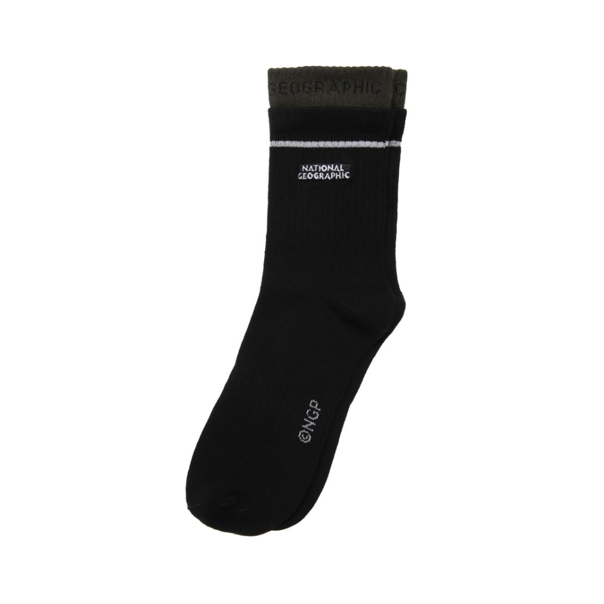 내셔널지오그래픽(NATIONALGEOGRAPHIC) N235ASO060 더블넥크루 BLACK